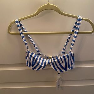 NWT Onia x We Wore What | Striped Sorrento Swim Top | XS